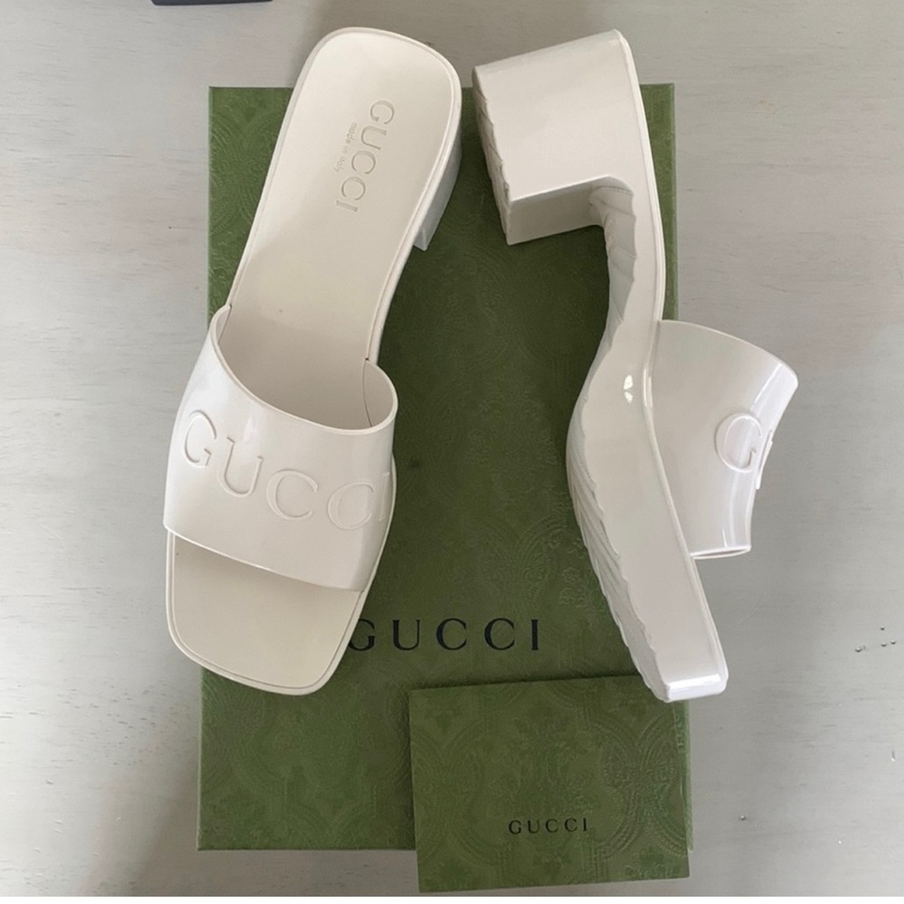 Gucci rubber sandals